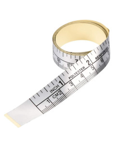 Cinta Métrica Adhesiva uxcell 30cm con Doble Escala