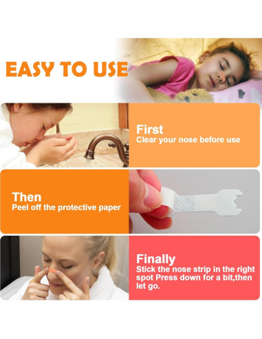 30 Tiras Nasales para Niños CMINAUS - Alivio Congestión