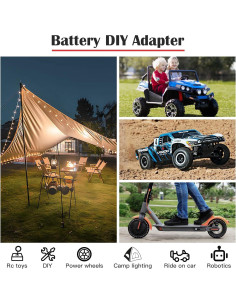 Adaptador de Batería Power Wheel CHoiKWong 3 Paquetes 18V 2