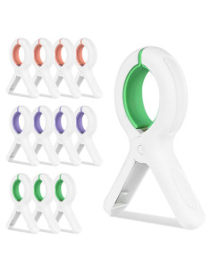 Pinzas para Toallas de Playa MKJFRME - Paquete de 12 Multicolor