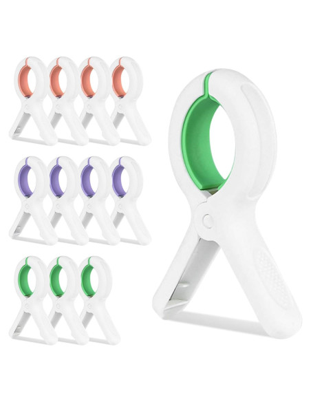 Pinzas para Toallas de Playa MKJFRME - Paquete de 12 Multicolor