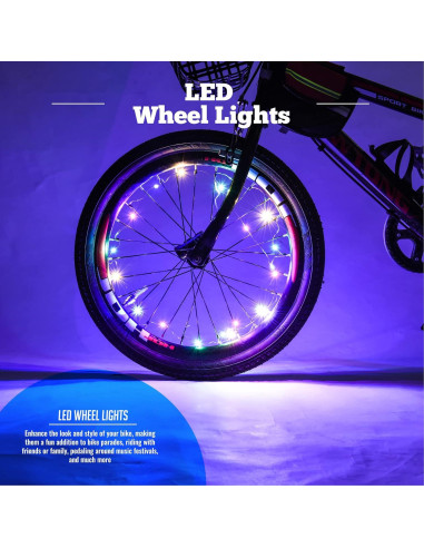 Luces LED para Radios de Bicicleta Banana Bike - Juego de 1