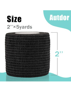 Envoltura de agarre para tatuajes Autdor 12 piezas 5 cm x 4.5 m 2