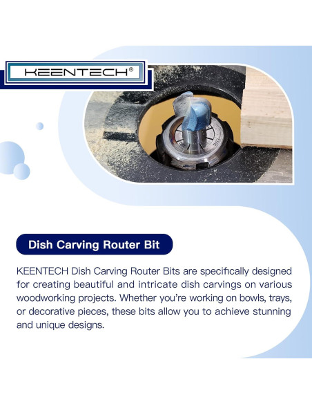 Broca de Router KEENTECH 1/2" Mango x 32mm Diámetro