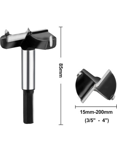 Broca Forstner 38mm YEUTTYX para Madera y Plástico
