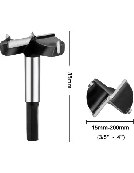 Broca Forstner 38mm YEUTTYX para Madera y Plástico