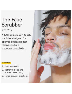 Limpiador Facial de Silicona VWMYQ Negro - Cepillo Exfoliante Impermeable 2