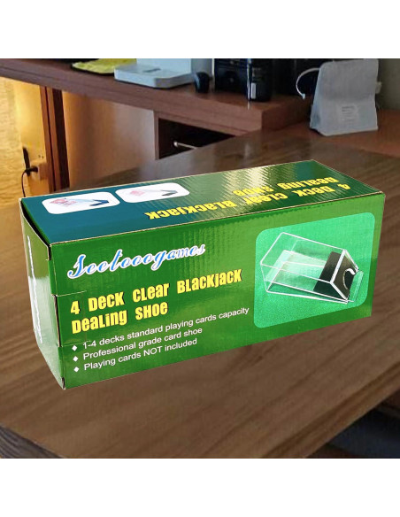 Dispensador de Cartas SEETOOOGAMES para 4 Barajas - Profesional