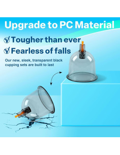 Kit de Ventosas Terapia Masaje Eambond 12 Piezas Silicona 2