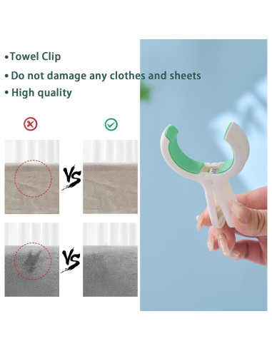 Pinzas para Toallas de Playa MKJFRME - Paquete de 12 Multicolor