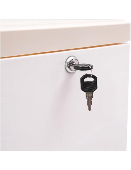 Cómoda de 6 Cajones BRICZUNA Azul Moderna de PP