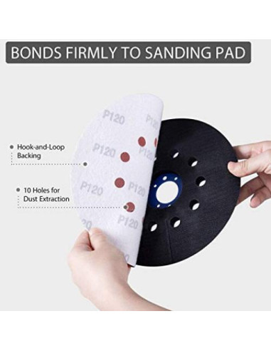 Lijadora de Paneles de Yeso Eléctrica Power Pro 1850 - 750W, 1000-1850rpm, Luz LED