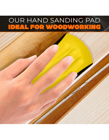 Bloque de Lijado de Mano LEGLO 12.7x7.6x5.1 cm Amarillo