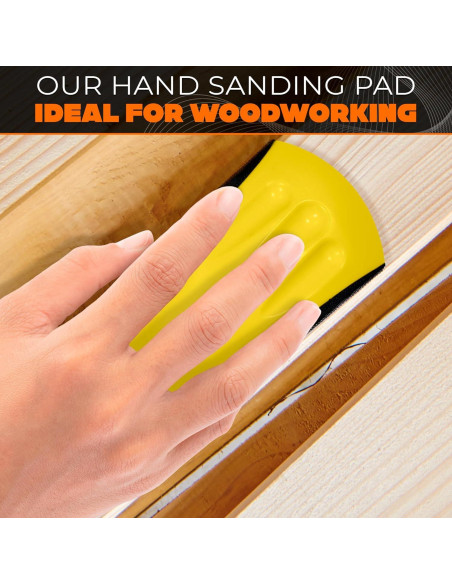 Bloque de Lijado de Mano LEGLO 12.7x7.6x5.1 cm Amarillo