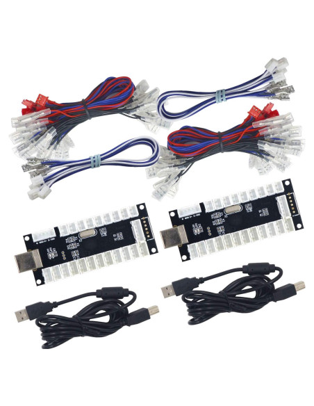 Codificador LED USB SJ@JX para 2 Jugadores de Arcade - PC y Raspberry Pi