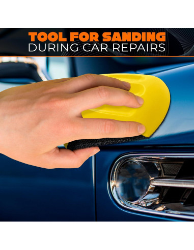 Bloque de Lijado de Mano LEGLO 12.7x7.6x5.1 cm Amarillo