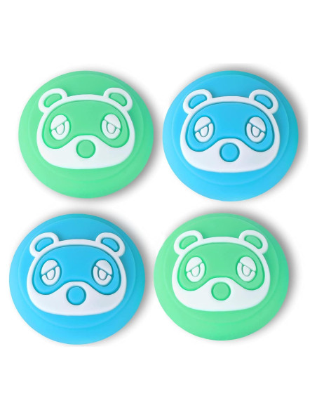 Tscope Cubiertas de Silicona para Joystick Joy-Con Racoon