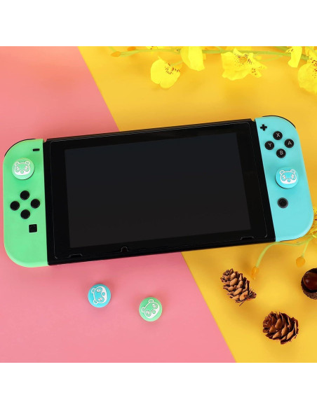 Tscope Cubiertas de Silicona para Joystick Joy-Con Racoon