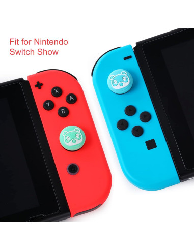 Tscope Cubiertas de Silicona para Joystick Joy-Con Racoon