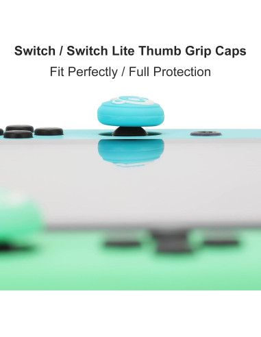 Tscope Cubiertas de Silicona para Joystick Joy-Con Racoon