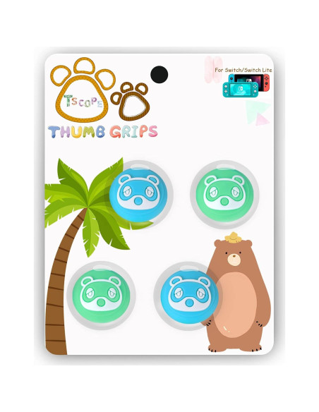 Tscope Cubiertas de Silicona para Joystick Joy-Con Racoon