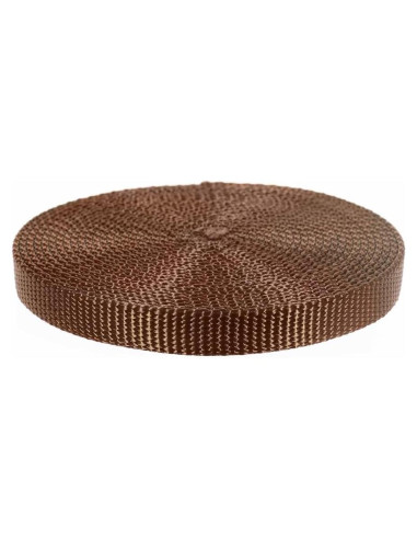 Cinta de Nylon 1/2" Paracord Planet 3.05m Marrón Alta Resistencia