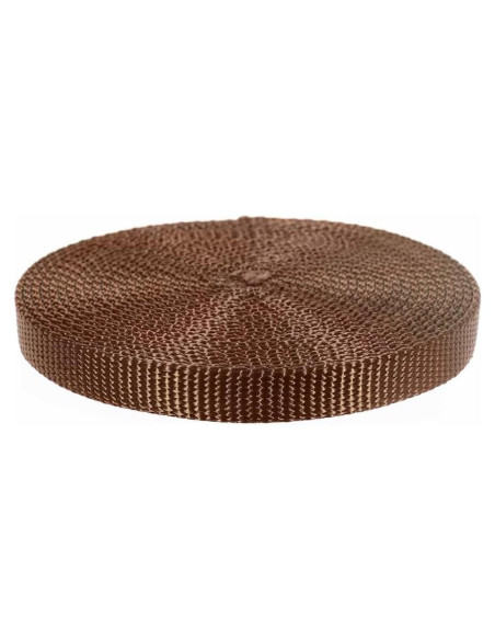 Cinta de Nylon 1/2" Paracord Planet 3.05m Marrón Alta Resistencia