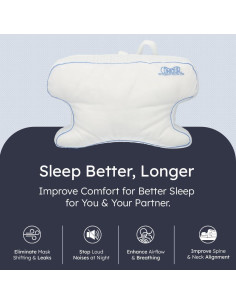 Almohada CPAPMax 2-en-1 Contour - Soporte Ajustable y Fresco 2