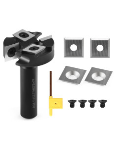 Fresa de Superficie CNC Hozly 1/2" Shank 38.1 mm Carburo