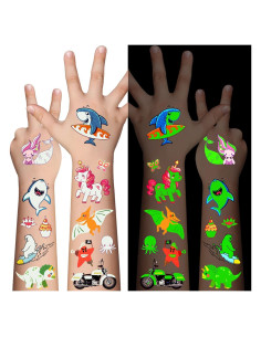 310 Tatuajes Temporales Brillantes Awinmay para Niños