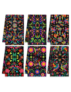 Juego de 6 Toallas de Cocina Breling Microfibra 54x36 cm