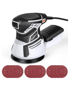 Lijadora Orbital Aleatoria Towallmark 350W 13000RPM 12 Lijas