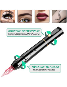 Máquina de Maquillaje Permanente Charme Princesse EK15-1, Negro 2