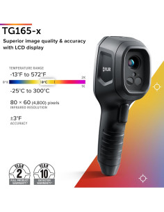 Cámara Térmica FLIR TG165-X Infrarroja 4800 píxeles -25C a 300C 2