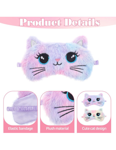 Máscara de Sueño para Niños Psyqtsuary Colorida 20x12.5cm