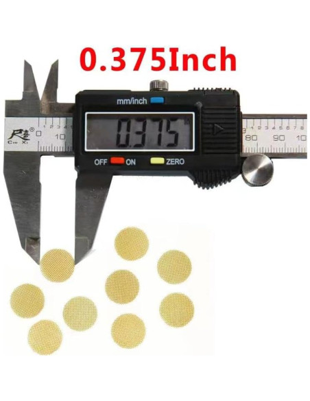 200 Pantallas de Latón 0.375" IKKKC con Caja de Almacenamiento