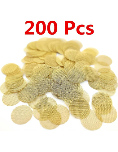 200 Pantallas de Latón 0.375" IKKKC con Caja de Almacenamiento