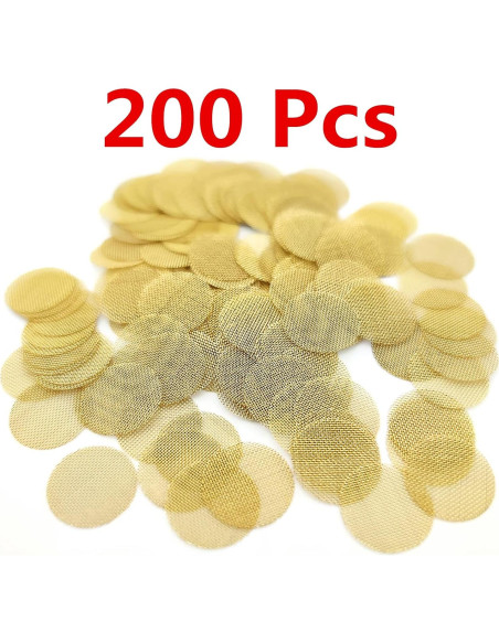 200 Pantallas de Latón 0.375" IKKKC con Caja de Almacenamiento