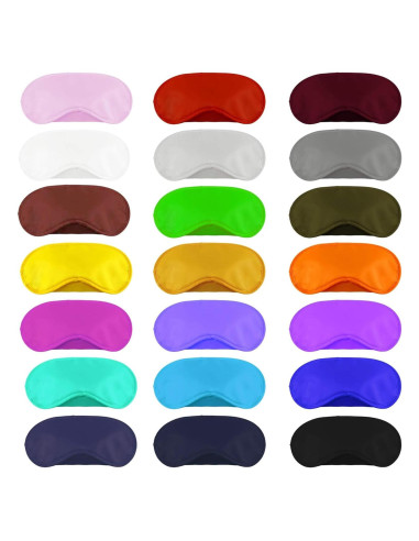 50 Piezas Máscaras de Ojos Aneco con Almohadilla Nasal