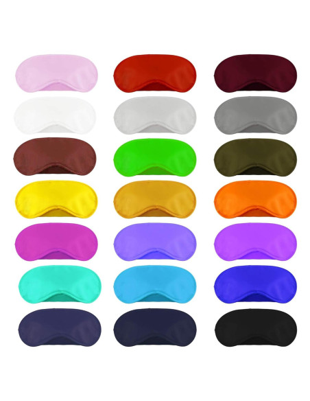 50 Piezas Máscaras de Ojos Aneco con Almohadilla Nasal