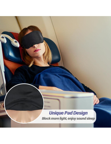 50 Piezas Máscaras de Ojos Aneco con Almohadilla Nasal