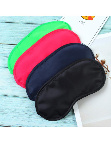 50 Piezas Máscaras de Ojos Aneco con Almohadilla Nasal