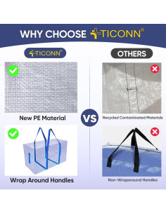 Bolsas de Mudanza Extra Grande TICONN 2 Paquete 24 Galones 2