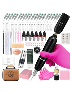 Kit de Tatuaje de Cejas Ybeauty Inalámbrico con 50 Agujas