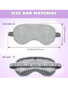 Máscaras de Ojos de Felpa 3 Pcs Yahenda - Suaves y Cómodas 2