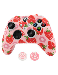Funda de Silicona Antideslizante RALAN para Controlador Xbox Series Rosa
