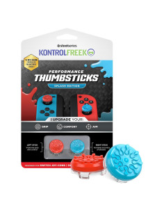 KontrolFreek Splash Thumbsticks Joy-Con Nintendo Switch Azul/Rojo