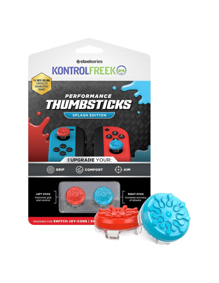 KontrolFreek Splash Thumbsticks Joy-Con Nintendo Switch Azul/Rojo