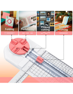 Cortadora de Papel Worklion 30.48 cm Rosa - 4 Cuchillas Intercambiables 2