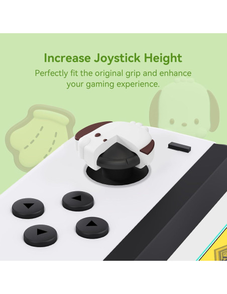 Tapones de Pulgar WISHAVEN para Nintendo Switch - Banana y Perro Pacha